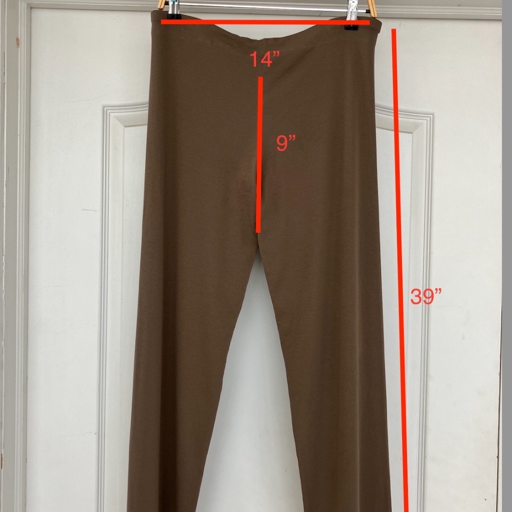 ERES Paris NEW cotton super cozy lounge drawstring pants, taupe/brown size S/M